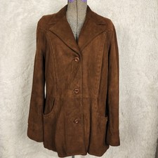 Vtg Ms Pioneer Brown Leather Jacket