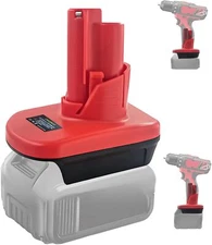Adapter for Dewalt Milwaukee 18V Battery Convert to for Milwaukee 12V M12 Tool
