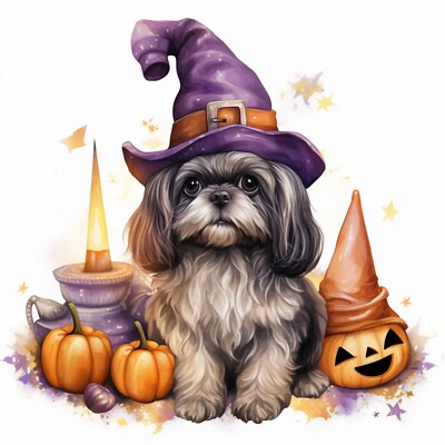 100X Shih Tzu Auto Aufkleber 9x9 cm Hunde Sticker Wetterfest & Selbstklebend