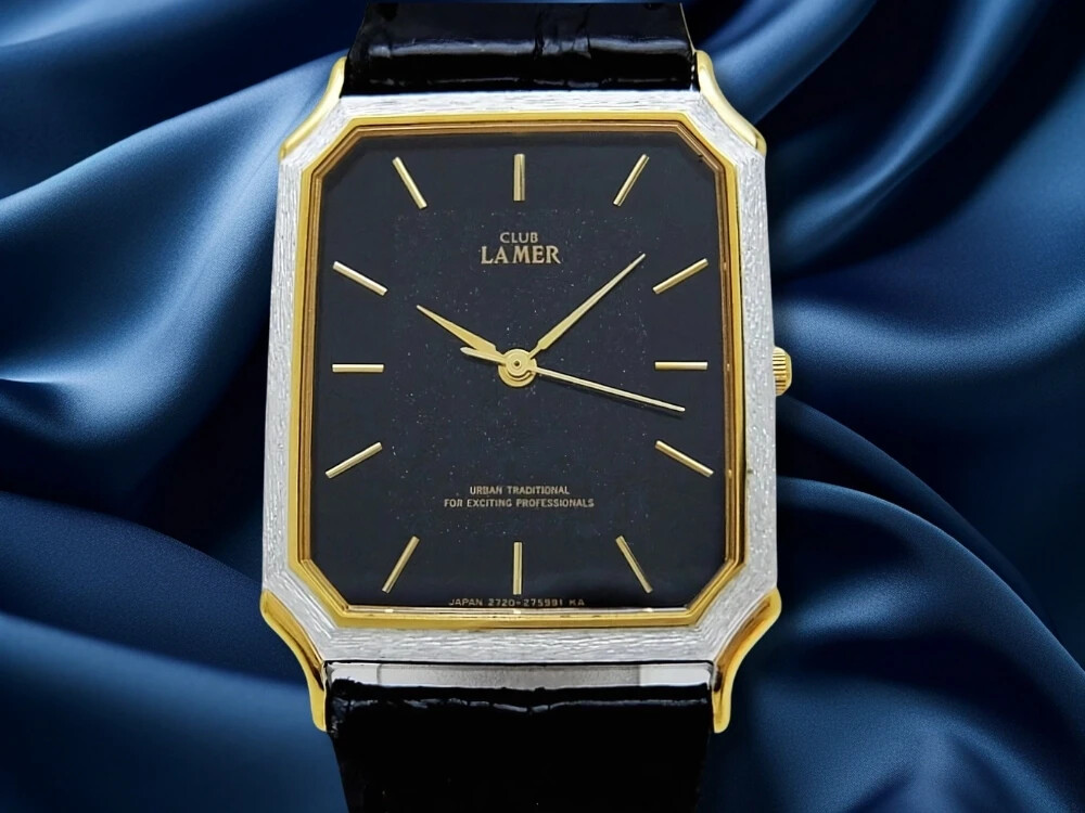 Citizen Club Lamer 2730-273389Y Quartz Square Two-Tone Black Dial