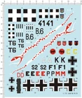1/72 WWII German Junkers Ju 87 Stuka JU87B/R/D Dive bomber Model Kit Water Decal