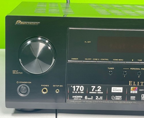 Pioneer Elite Receiver VSX-LX104 7.2-Channel Network AV Untested Powers On - Picture 4 of 9