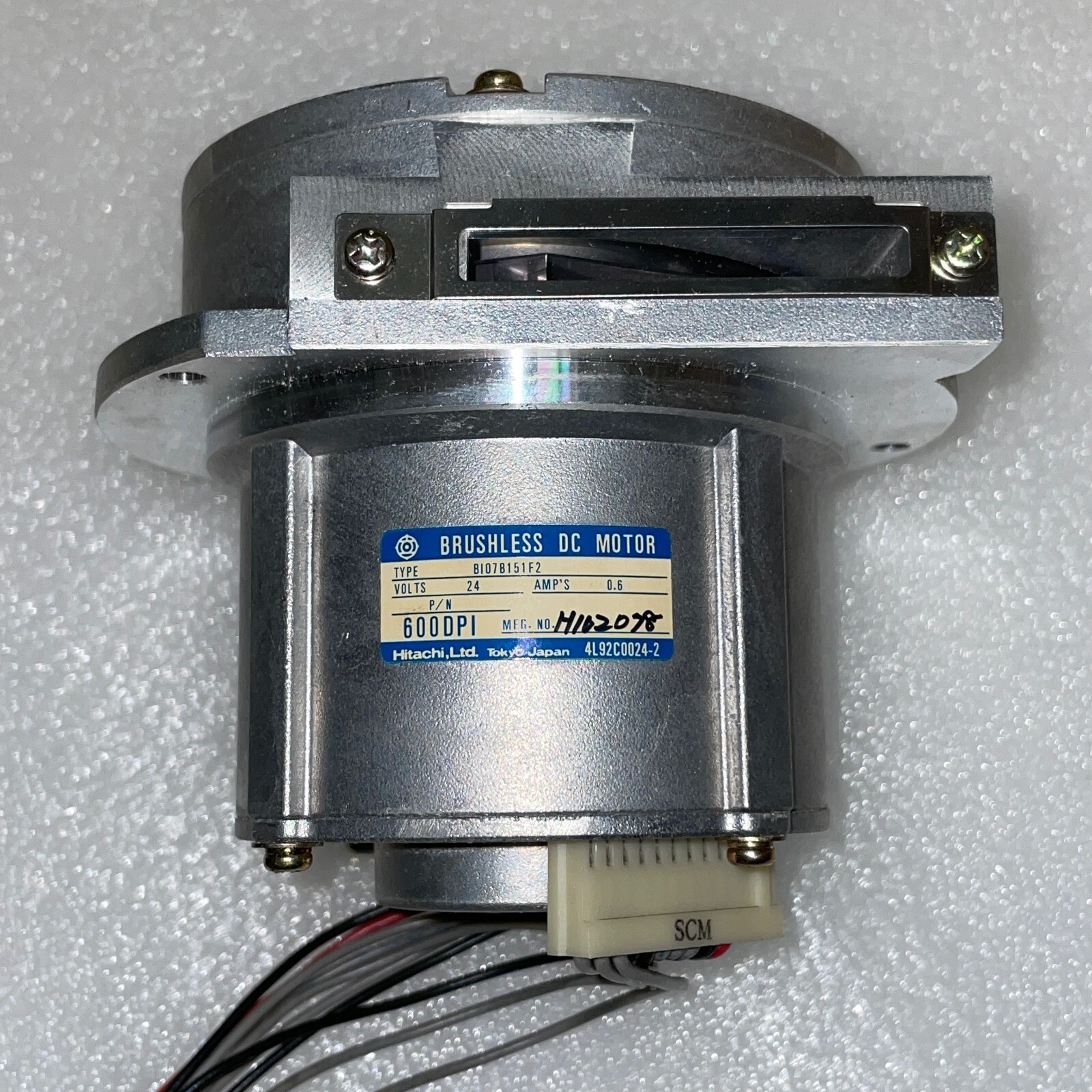 NEW Hitachi BI07B151F2 24V 0.6A Brushless DC Motor 600DPI 4L92C0024-2 H162078