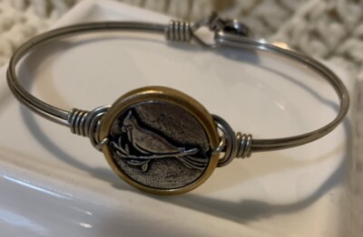 Luca Danni Cardinal Bangle Bracelet, Silver/Brass Tone(L4)