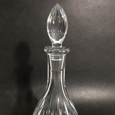 Vintage Wedgwood Hand Cut Crystal Wine Bottle With Topper | eBay