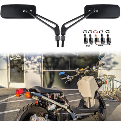 8/10mm Aluminum Motorcycle Rear View Mirror For Honda Ruckus Zoomer E X 50 NPS50