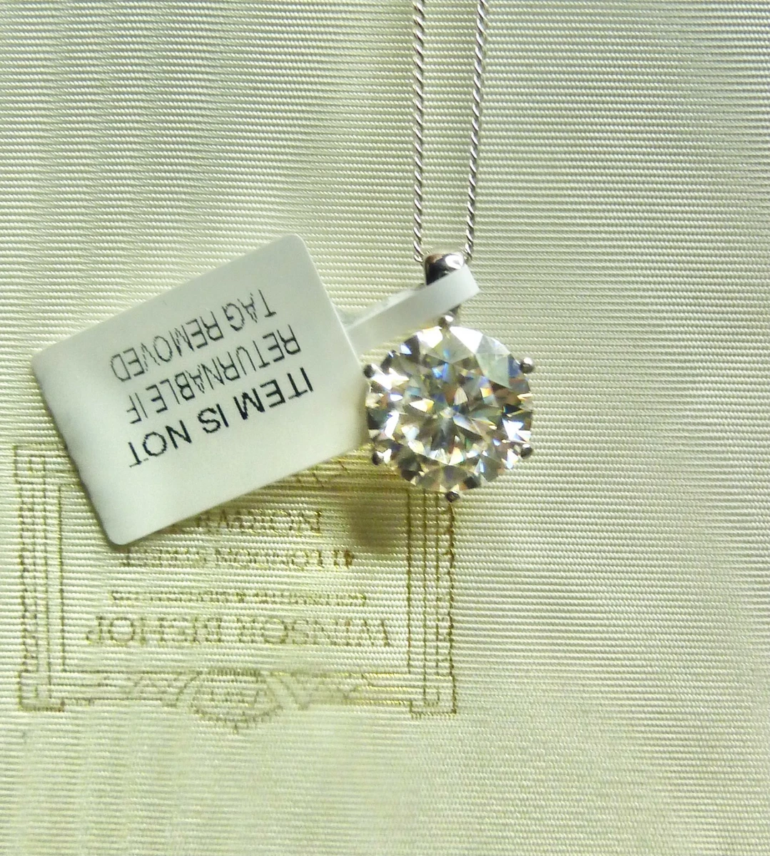 White gold shop pendant only