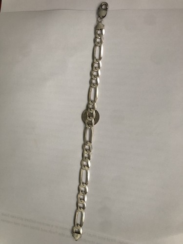 FIGARO 19.4gr 925 Silver 9 1/2inch BRACELET