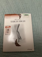 Ladies Sheer Caress Silky Sheer Thigh High Average Little Beige 05