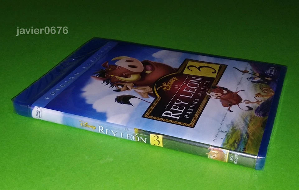 EL REY LEON 3 HAKUNA MATATA BLU-RAY NUEVO Y PRECINTADO DISNEY - Imagen 3 de 3