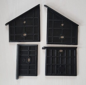 4x scheppach HL 800 Gleitplatten Führungsplatten Holzspalter Spalter - oben