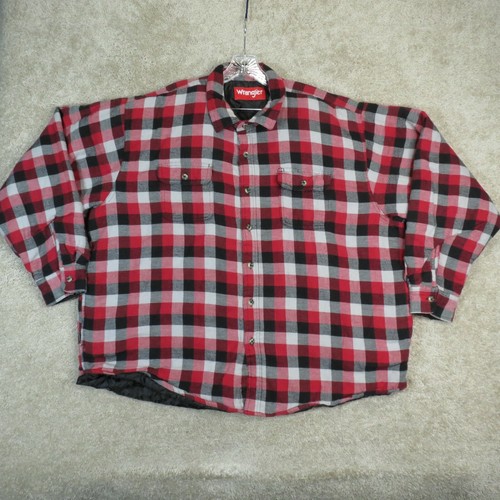 Wrangler Flannel Shirt Mens 3XL XXXL 