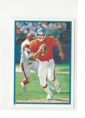 1985 Topps Coming Soon Stickers #24 John Elway Broncos