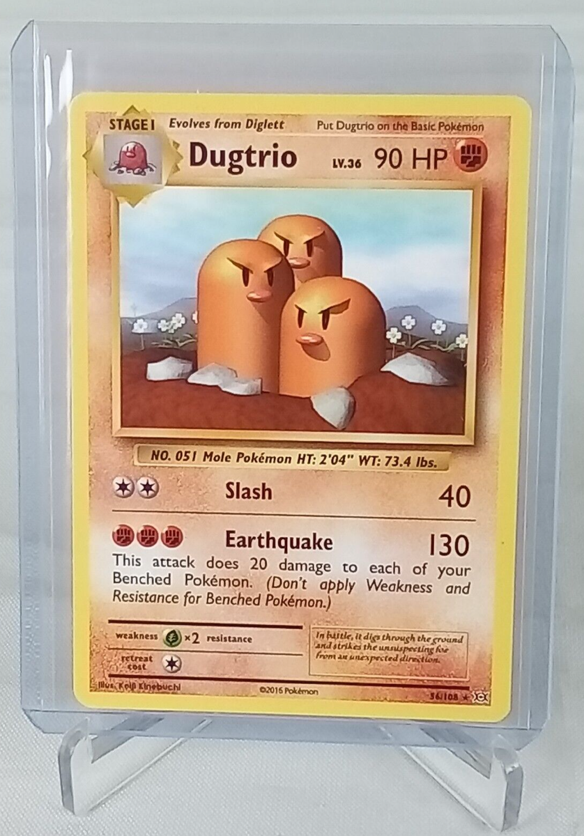 2016 dugtrio pokemon card value Dugtrio 56/108 Evolutions