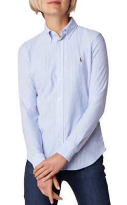 POLO RALPH LAUREN Heidi Washed Oxford Cotton Bluse Hemd Shirt T-shirt Streifen M