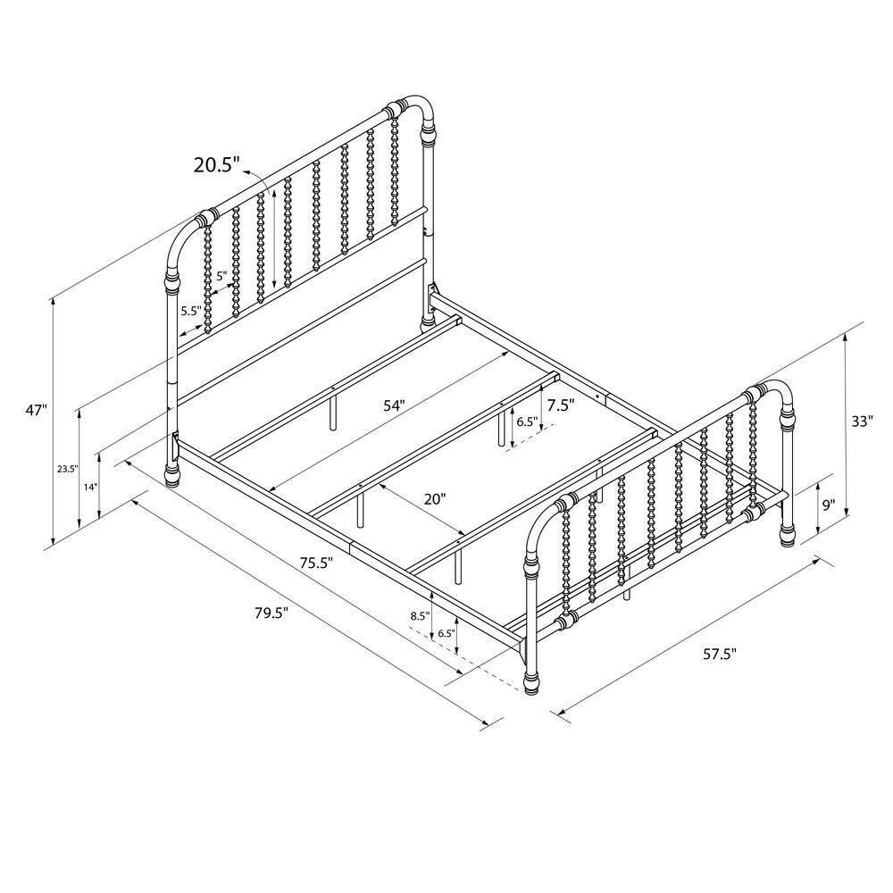 Little Seeds Monarch Hill Wren Metal Bed Full White for sale online eBay