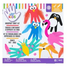 Craft County Handprint Craft Kit - Colorful Fun Children Craft Kit Ages 3