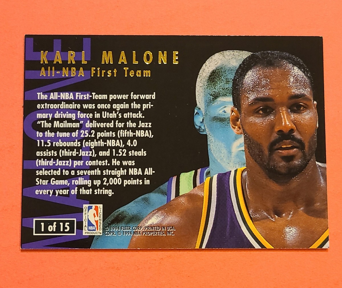 1994 Ultra #1 Karl Malone All-NBA Team NM | eBay