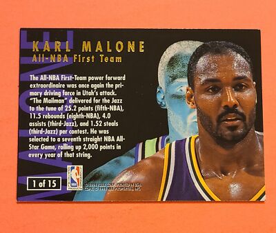 NBA Karl Malone  150枚限定 1994 Ultra #1 Karl Malone All-NBA Team NM | eBay