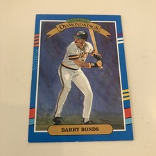 VTG 1990 Leaf Barry Bonds Diamond Kings Card-Error-No dot after INC-NICE-MLB