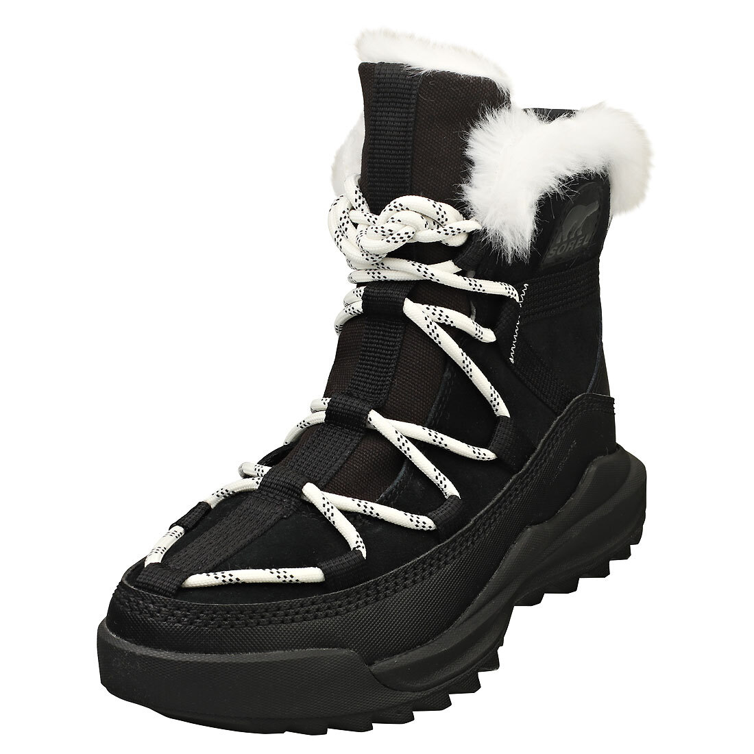 Sorel Ona Rmx Glacy Waterproof Donna - Stivali in Pelle Nero Bianco - 37 EU