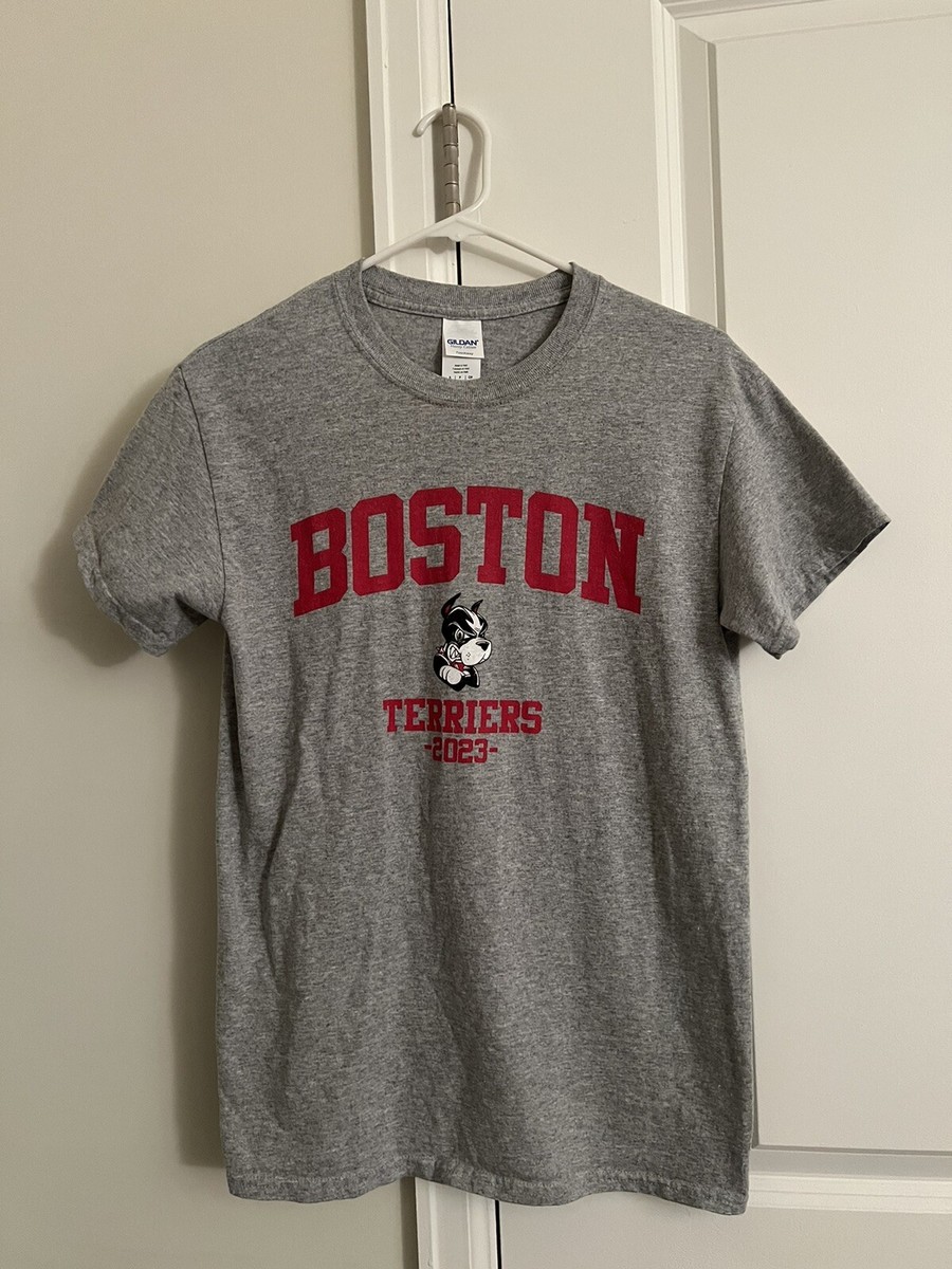 Size Adult Small Boston University BU Terriers 2023 Gray T-Shirt 