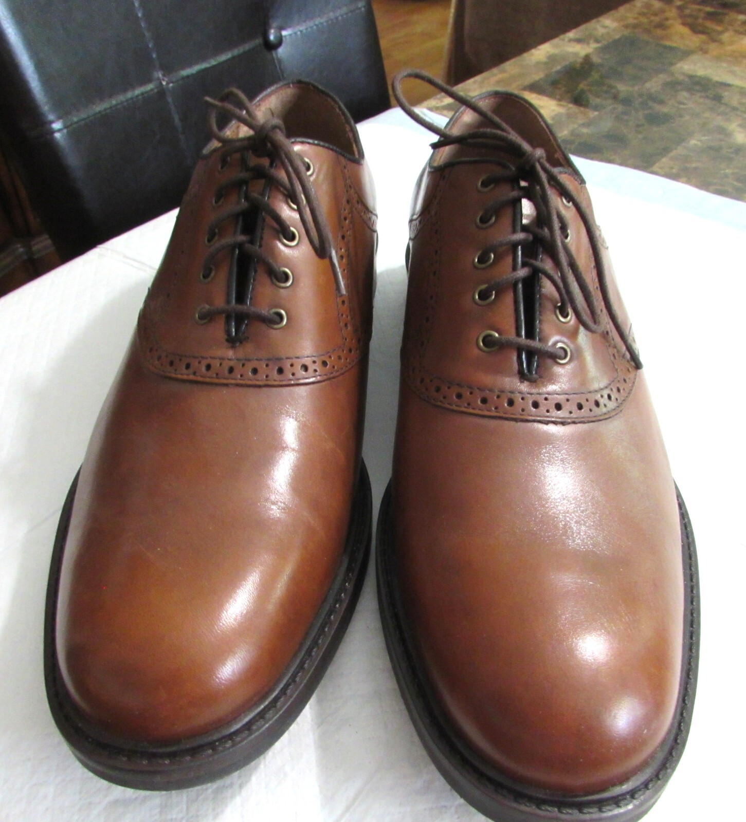 JOHNSTON & MURPHY Conard Plain Toe Dress Shoes Si… - image 1