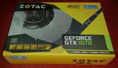 ZOTAC NVIDIA GeForce GTX 1070 8GB GDDR5 AMP Extreme Edition Grafikkarte