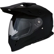 Z1R Range Dual Sport Full Face Helmet - Flat Black - Adult Size XS