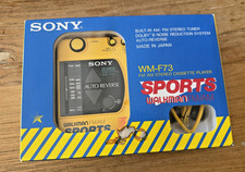 SONY WM-F73 Sports Walkman WORKING - Complete Kit in Original Box 