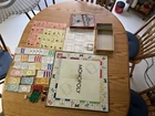 Vintage 1954 Monopoly Parker Bros Popular Edition w/ Board Collectors Board Game
