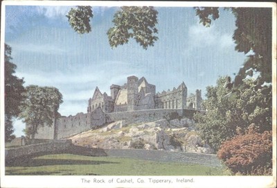 THE ROCK OF CASHEL, County Tipperary, Irland - Vintage Postkarte