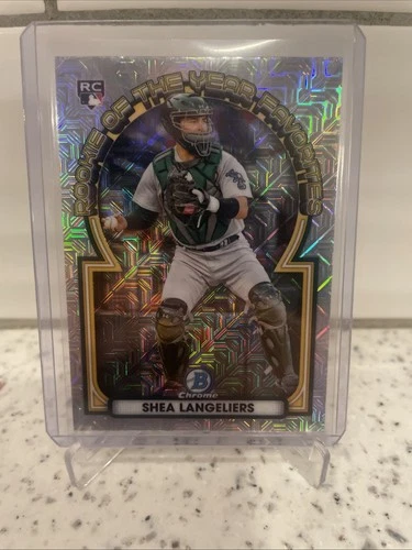 Shea Langeliers Rookie Card Chrome Mojo Refractor RC 2023 Bowman Mega Box ROYF10