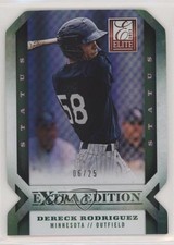 2013 Panini Elite Extra Edition Status Emerald Die-Cut 6/25 Dereck Rodriguez 9pd