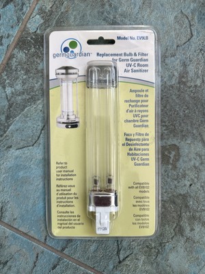 GermGuardian Genuine Replacement Bulb and Filter 7.5'' x 4.25'' x 1'' (EV9LB)