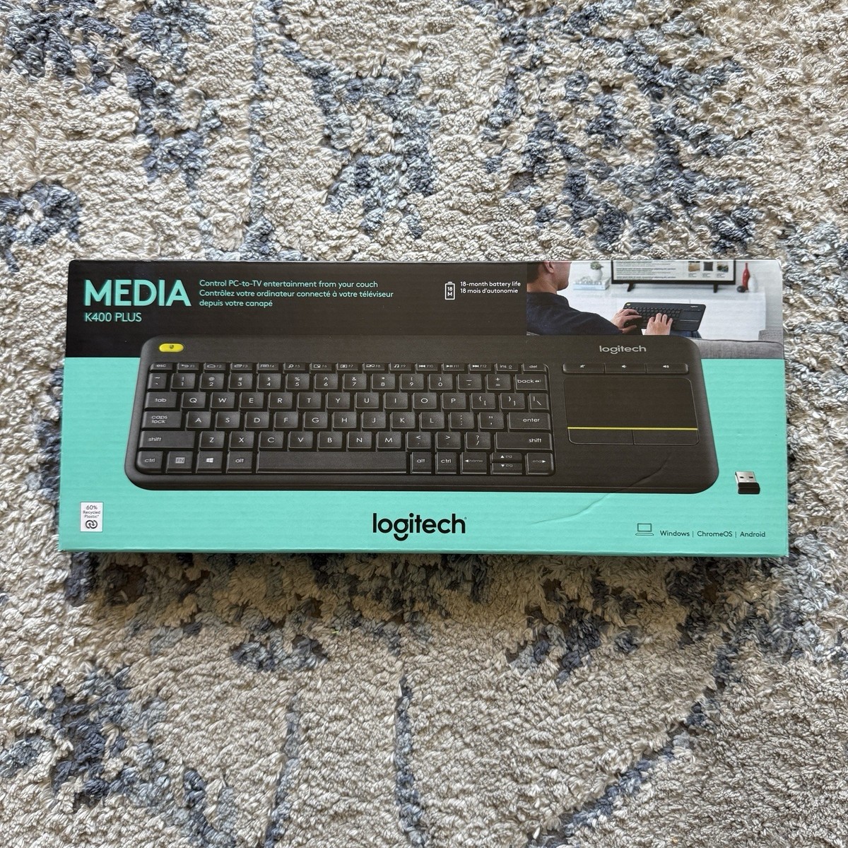 K400+ Keyboard Logitech K400 Plus Android Logitech Wireless Touch