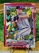 2021 Bowman Sapphire Edition - Chrome Prospects Jackson Rutledge #BCP-103 Red...