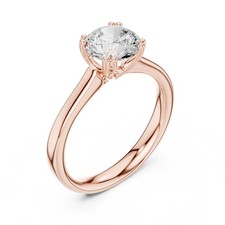 Solitaire 1.1 Ct True Love Diamond 925 Silver Ring ? Elegant Bridal Jewelry L023