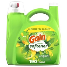 Gain Liquid Fabric Softener, Original Scent, 140 FL OZ, 140 Fl Oz (Pack of 1)  0.14 per gallon