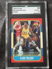 1986-87 FLEER C SGC GC SGC #58 CLARK KELLOGG ROOKIE SGC 8.5