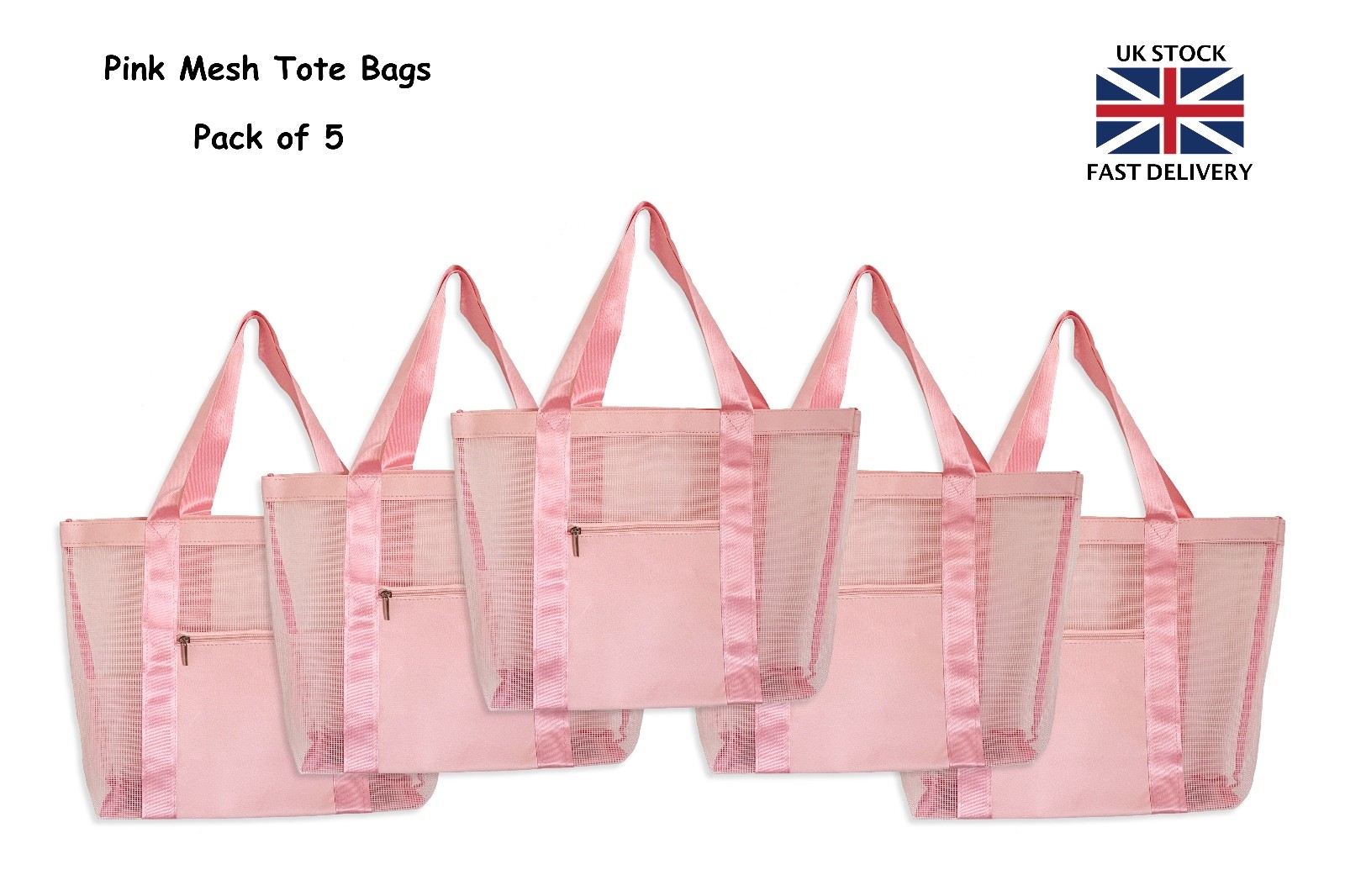Beach Bags Mesh Totes Bulk Pink Wholesale Bags Summer Sand Bag Swimming Bags Gym