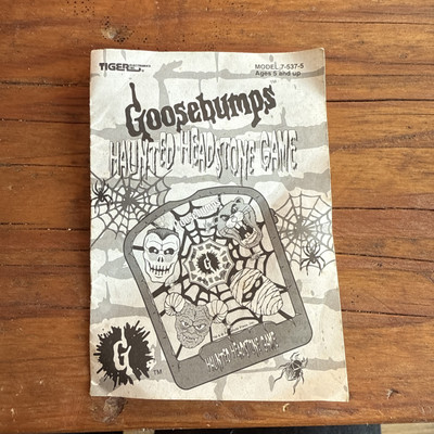 GÄNSEHAUT Spuk Grabstein Spiel von Tiger 1996 Modell 7-537-5 Handbuch Broschüre