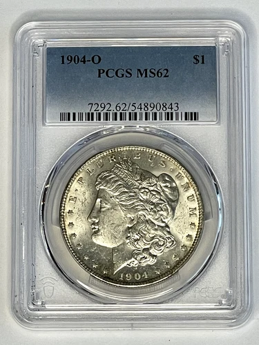 1904-O Morgan Silver Dollar $1 PCGS MS62 ~ Nice Coin ~  Free Shipping