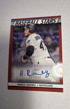2020 Topps - Baseball Stars Autographs Harold Ramirez #BSA-HR Red /25 (AU)