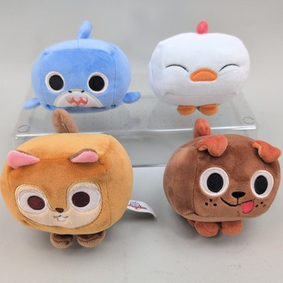 Pet Simulator X Mini Plush Lot Of 4 Shark Dog Chick Penny Lola Toys Multicolor