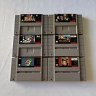 Super Nintendo SNES Authentic Games Lot of 6