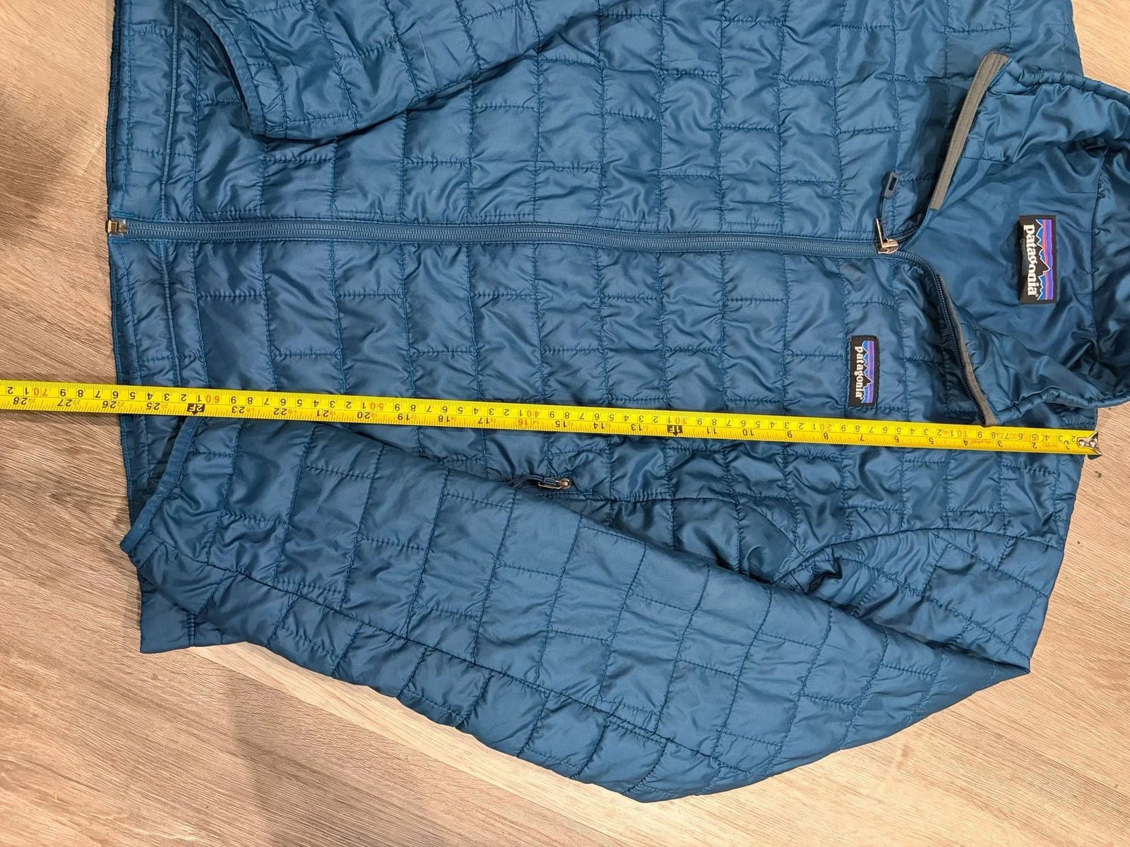 Patagonia Men's Nano Puff Jacket Teal Blue Size M image 6