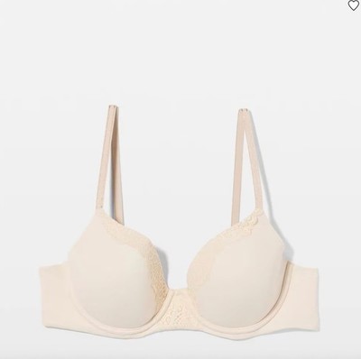 SOMA Embraceable Beige Lace Padded Underwire Full Coverage Bra 38DDD BNWT