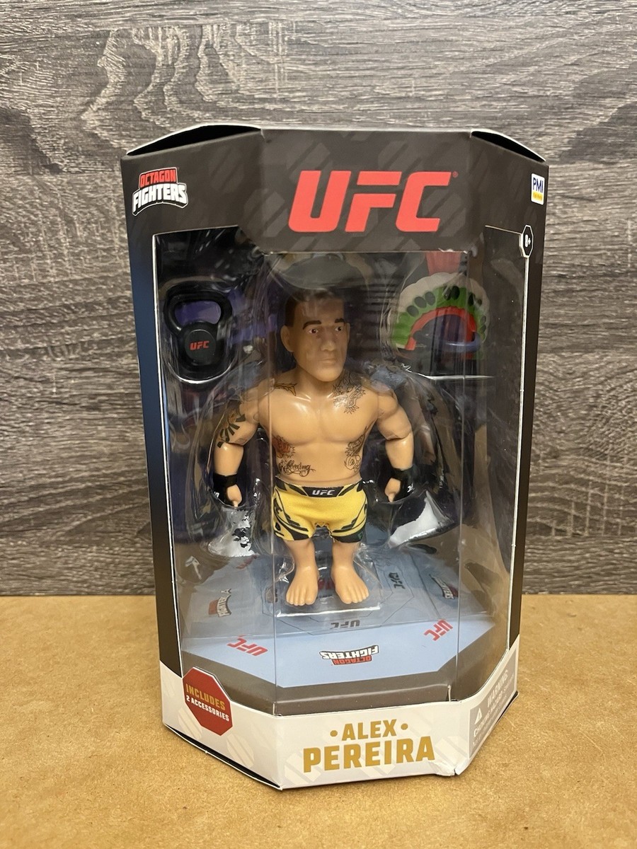 UFC Alex Pereira Octagon Fighter Small Action Figure 5” Champion