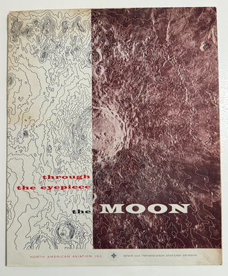Vintage Rand McNally Official Map Of The Moon 28x24.5